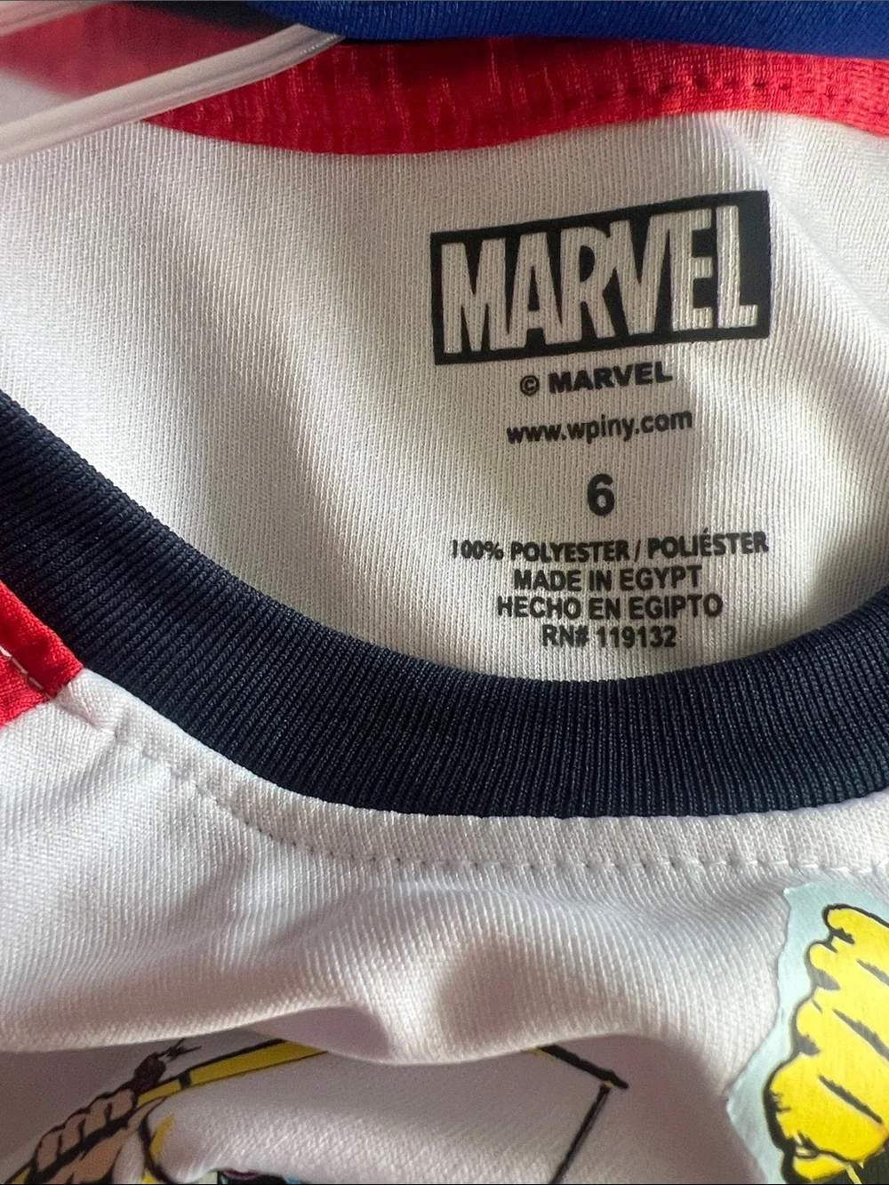 Marvel Spider-Man Blue & Red Kids Costume Tee 3-Pc Set size 6 - Picture 4 of 4